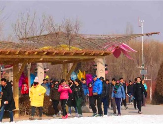 開門大吉 | 大年初一，銀川鳴翠湖國家濕地公園已“燃爆”！